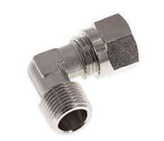 10L & R3/8'' Nickel plated Brass Elbow Cutting Fitting with Male Threads 115 bar ISO 8434-1 [2 Pieces]