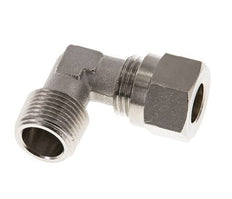 10L & R3/8'' Nickel plated Brass Elbow Cutting Fitting with Male Threads 115 bar ISO 8434-1 [2 Pieces]