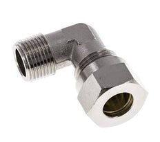 12L & R3/8'' Nickel plated Brass Elbow Cutting Fitting with Male Threads 75 bar ISO 8434-1