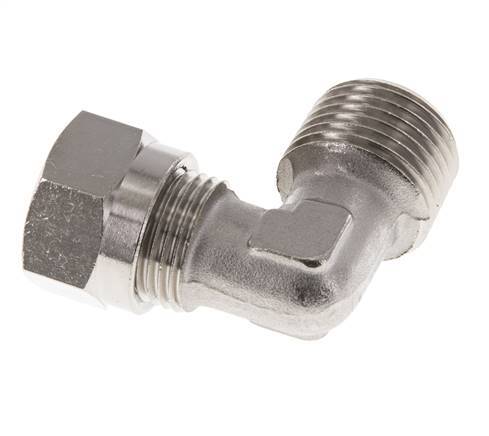 12L & R1/2'' Nickel plated Brass Elbow Cutting Fitting with Male Threads 75 bar ISO 8434-1