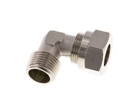15L & R1/2'' Nickel plated Brass Elbow Cutting Fitting with Male Threads 70 bar ISO 8434-1