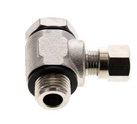 6LL & G1/4'' Nickel plated Brass Swivel Joint Cutting Fitting with Male Threads 100 bar Rotatable ISO 8434-1