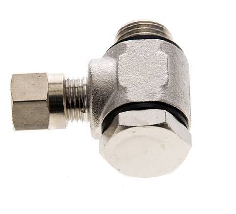 6LL & G1/4'' Nickel plated Brass Swivel Joint Cutting Fitting with Male Threads 100 bar Rotatable ISO 8434-1