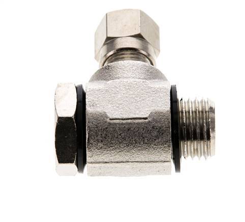 6LL & G1/4'' Nickel plated Brass Swivel Joint Cutting Fitting with Male Threads 100 bar Rotatable ISO 8434-1