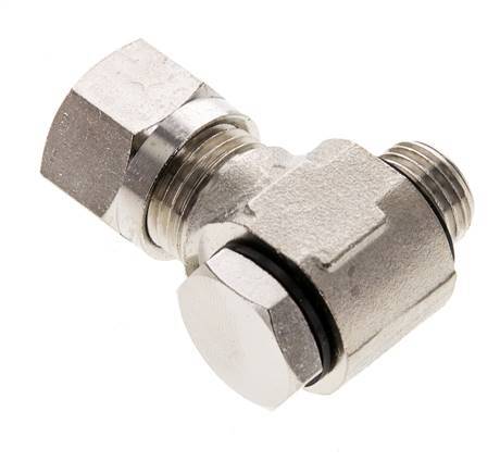 10L & G1/4'' Nickel plated Brass Swivel Joint Cutting Fitting with Male Threads 115 bar Rotatable ISO 8434-1