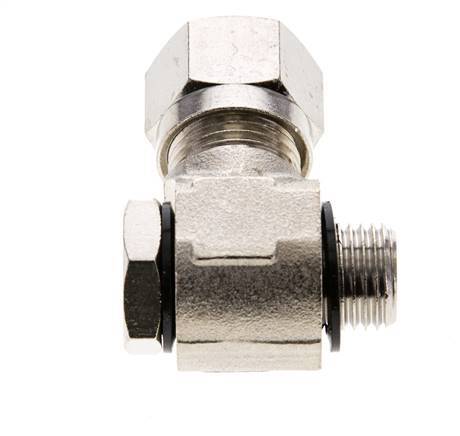 10L & G1/4'' Nickel plated Brass Swivel Joint Cutting Fitting with Male Threads 115 bar Rotatable ISO 8434-1