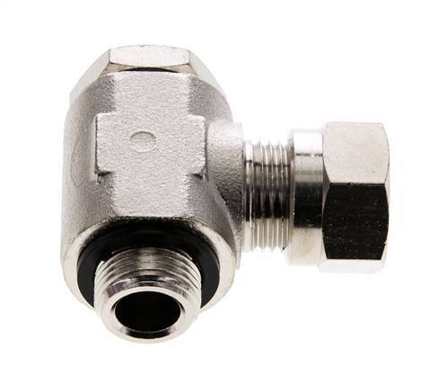 12L & G3/8'' Nickel plated Brass Swivel Joint Cutting Fitting with Male Threads 75 bar Rotatable ISO 8434-1