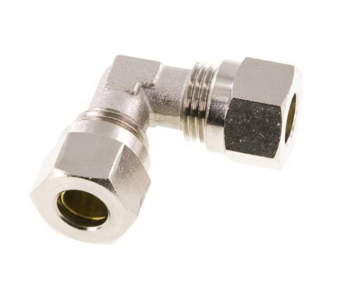 10L Nickel plated Brass Elbow Cutting Fitting 115 bar ISO 8434-1