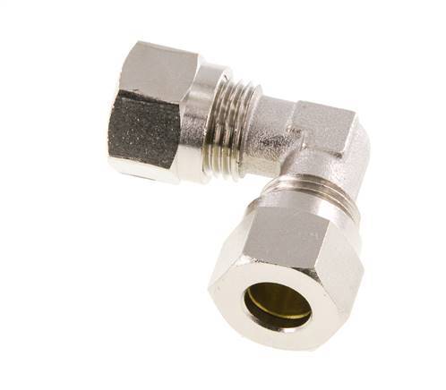 10L Nickel plated Brass Elbow Cutting Fitting 115 bar ISO 8434-1