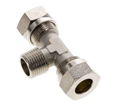 15L & R1/2'' Nickel plated Brass T-Shape Tee Cutting Fitting with Male Threads 70 bar ISO 8434-1