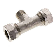 18L & R1/2'' Nickel plated Brass T-Shape Tee Cutting Fitting with Male Threads 65 bar ISO 8434-1