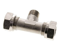 18L & R1/2'' Nickel plated Brass T-Shape Tee Cutting Fitting with Male Threads 65 bar ISO 8434-1