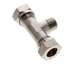 18L & R1/2'' Nickel plated Brass T-Shape Tee Cutting Fitting with Male Threads 65 bar ISO 8434-1