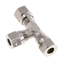6LL Nickel plated Brass T-Shape Tee Cutting Fitting 100 bar ISO 8434-1 [2 Pieces]