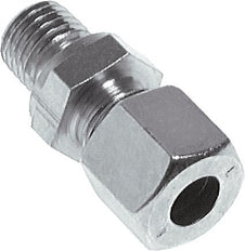 38S & M48x2 Zink plated Steel Straight Cutting Fitting with Male Threads 315 bar NBR ISO 8434-1