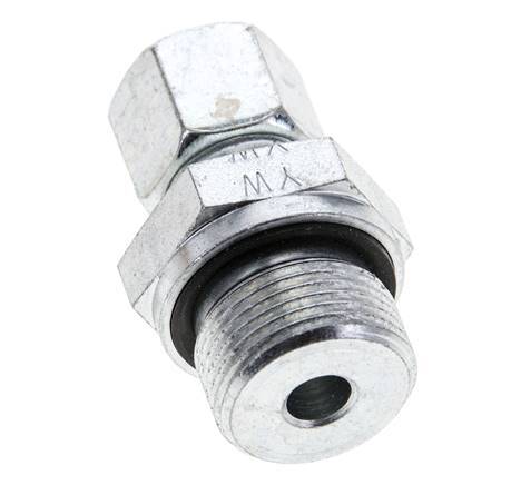 10L & M22x1.5 Zink plated Steel Straight Cutting Fitting with Male Threads 315 bar NBR ISO 8434-1