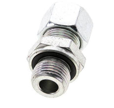 12L & M18x1.5 Zink plated Steel Straight Cutting Fitting with Male Threads 315 bar NBR ISO 8434-1