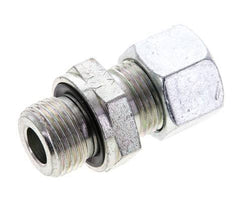 12L & M18x1.5 Zink plated Steel Straight Cutting Fitting with Male Threads 315 bar NBR ISO 8434-1