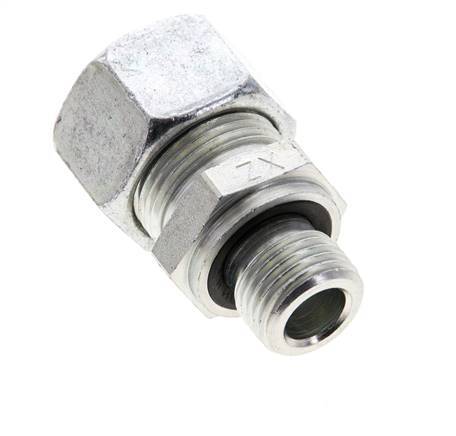 15L & M16x1.5 Zink plated Steel Straight Cutting Fitting with Male Threads 315 bar NBR ISO 8434-1