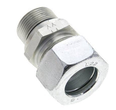 22L & M26x1.5 Zink plated Steel Straight Cutting Fitting with Male Threads 160 bar NBR ISO 8434-1