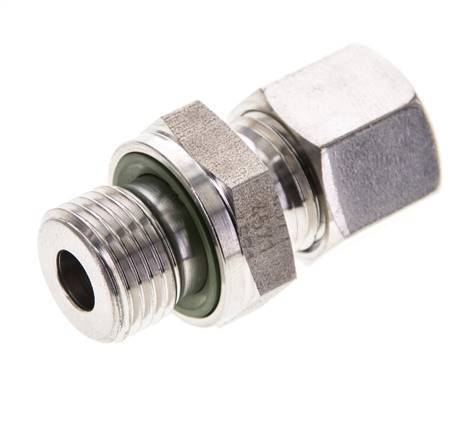 10L & M16x1.5 Stainless Steel Straight Cutting Fitting with Male Threads 315 bar FKM ISO 8434-1