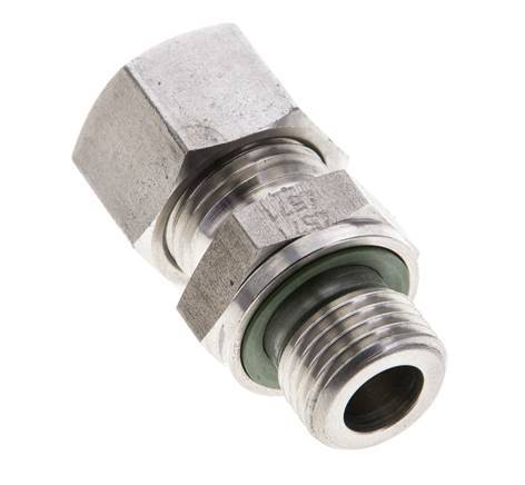 12L & M16x1.5 Stainless Steel Straight Cutting Fitting with Male Threads 315 bar FKM ISO 8434-1