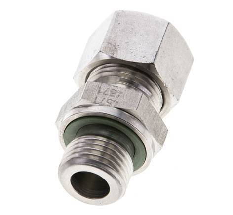 12L & M16x1.5 Stainless Steel Straight Cutting Fitting with Male Threads 315 bar FKM ISO 8434-1