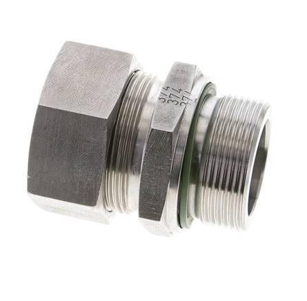 35L & M42x2 Stainless Steel Straight Cutting Fitting with Male Threads 160 bar FKM ISO 8434-1