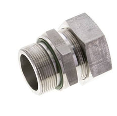 42L & M48x2 Stainless Steel Straight Cutting Fitting with Male Threads 160 bar FKM ISO 8434-1
