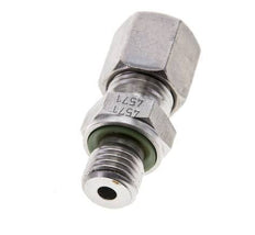 6S & M12x1.5 Stainless Steel Straight Cutting Fitting with Male Threads 630 bar FKM ISO 8434-1