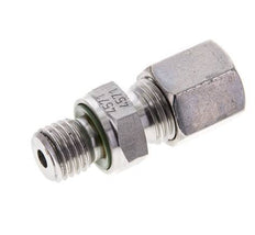 6S & M12x1.5 Stainless Steel Straight Cutting Fitting with Male Threads 630 bar FKM ISO 8434-1