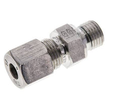 8S & M14x1.5 Stainless Steel Straight Cutting Fitting with Male Threads 630 bar FKM ISO 8434-1