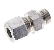 12S & M18x1.5 Stainless Steel Straight Cutting Fitting with Male Threads 630 bar FKM ISO 8434-1