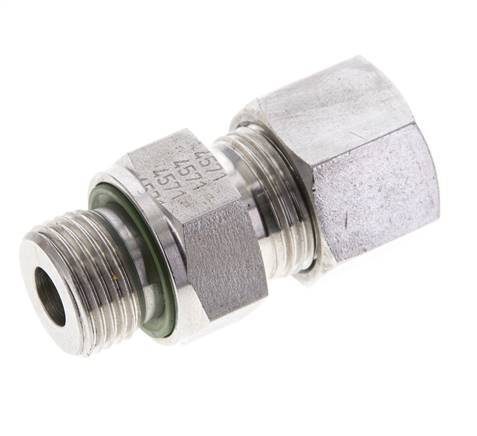 12S & M18x1.5 Stainless Steel Straight Cutting Fitting with Male Threads 630 bar FKM ISO 8434-1