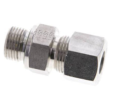 12S & M18x1.5 Stainless Steel Straight Cutting Fitting with Male Threads 630 bar FKM ISO 8434-1