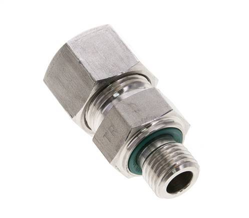 12S & M14x1.5 Stainless Steel Straight Cutting Fitting with Male Threads 630 bar FKM ISO 8434-1