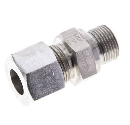 14S & M20x1.5 Stainless Steel Straight Cutting Fitting with Male Threads 630 bar FKM ISO 8434-1
