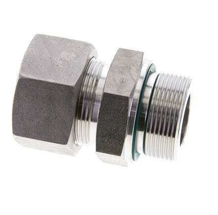 30S & M42x2 Stainless Steel Straight Cutting Fitting with Male Threads 400 bar FKM ISO 8434-1