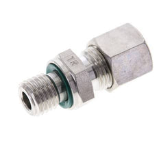8L & M12x1.5 Stainless Steel Straight Compression Fitting with Male Threads 315 bar FKM ISO 8434-1