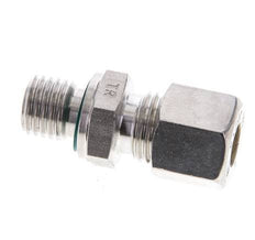 8L & M12x1.5 Stainless Steel Straight Compression Fitting with Male Threads 315 bar FKM ISO 8434-1