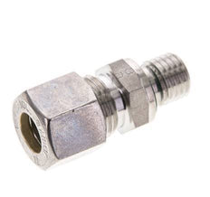 10L & M12x1.5 Stainless Steel Straight Compression Fitting with Male Threads 315 bar FKM ISO 8434-1