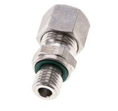 10L & M12x1.5 Stainless Steel Straight Compression Fitting with Male Threads 315 bar FKM ISO 8434-1