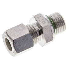 10L & M16x1.5 Stainless Steel Straight Compression Fitting with Male Threads 315 bar FKM ISO 8434-1