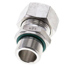 22L & M26x1.5 Stainless Steel Straight Compression Fitting with Male Threads 160 bar FKM ISO 8434-1