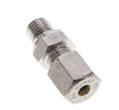6S & M12x1.5 Stainless Steel Straight Compression Fitting with Male Threads 500 bar FKM ISO 8434-1