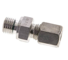 6S & M14x1.5 Stainless Steel Straight Compression Fitting with Male Threads 500 bar FKM ISO 8434-1