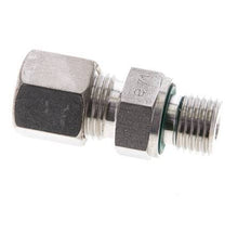 8S & M14x1.5 Stainless Steel Straight Compression Fitting with Male Threads 500 bar FKM ISO 8434-1