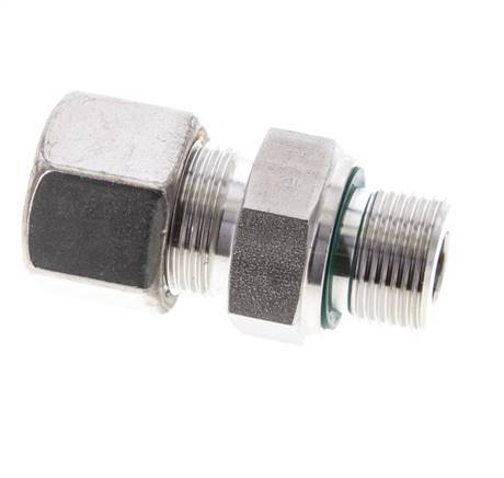 14S & M20x1.5 Stainless Steel Straight Compression Fitting with Male Threads 400 bar FKM ISO 8434-1