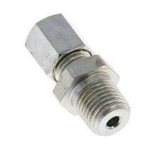 6L & R1/4'' Zink plated Steel Straight Cutting Fitting with Male Threads 315 bar ISO 8434-1