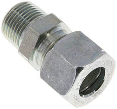 12L & R3/8'' Zink plated Steel Straight Cutting Fitting with Male Threads 315 bar ISO 8434-1 [2 Pieces]